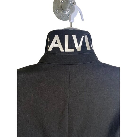 Calvin Klein Womens One-Button Front Blazer Jacket Career Office Size Small - Picture 6 of 10